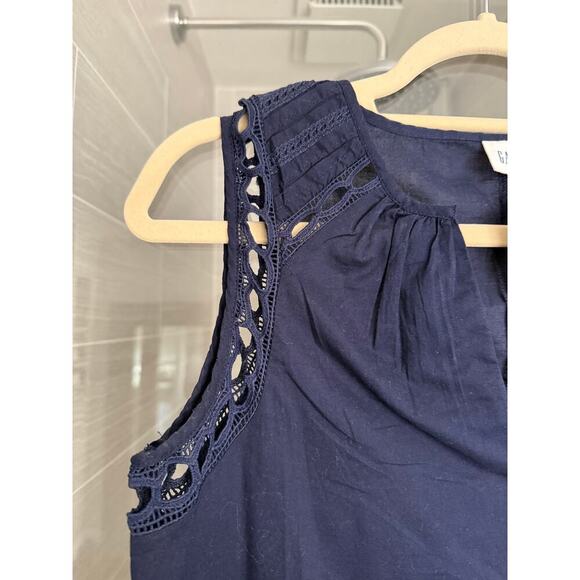 GAP SLEEVELESS TOP - DARK BLUE - SIZE S - Picture 2 of 5
